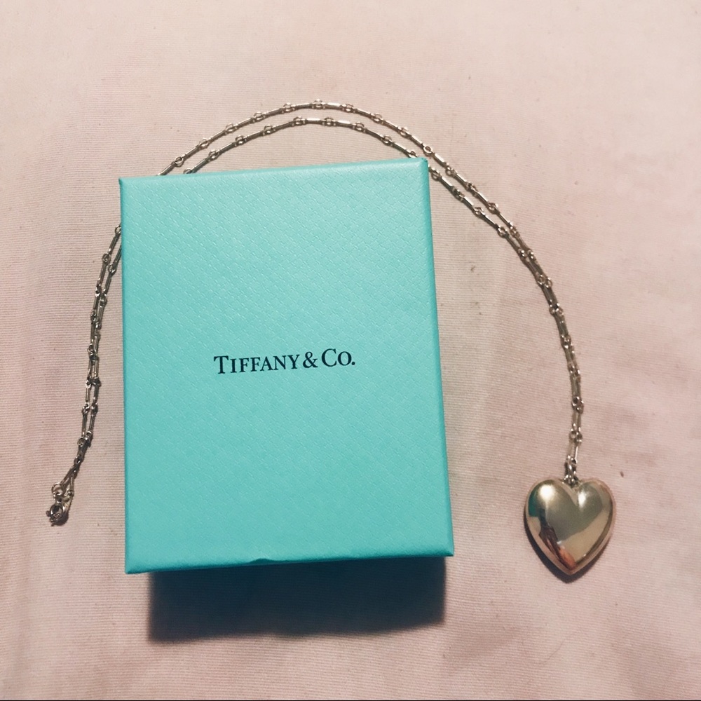 Tiffany Sterling Silver Heart Pendant Necklace - Picture 4 of 8